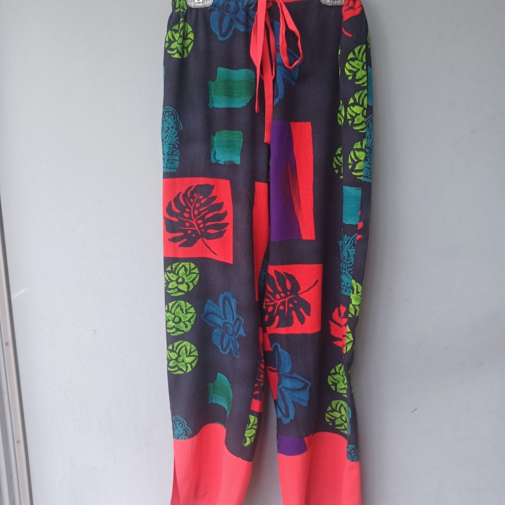 Vintage Jam's World 2 piece multi color pantsuit S. - Picture 5 of 12